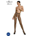 PASSION - COLLEZIONE ECO BODYSTOCKING ECO S007 NERO – Calzini