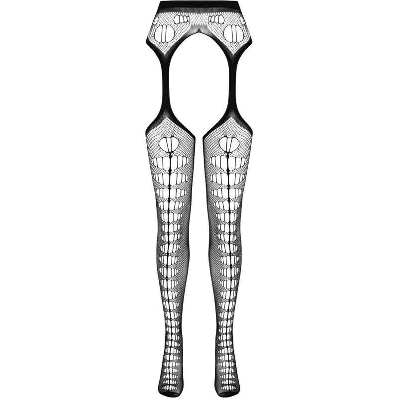 PASSION - COLLEZIONE ECO BODYSTOCKING ECO S008 ROSSO – Calze giarrettiera – foto 3