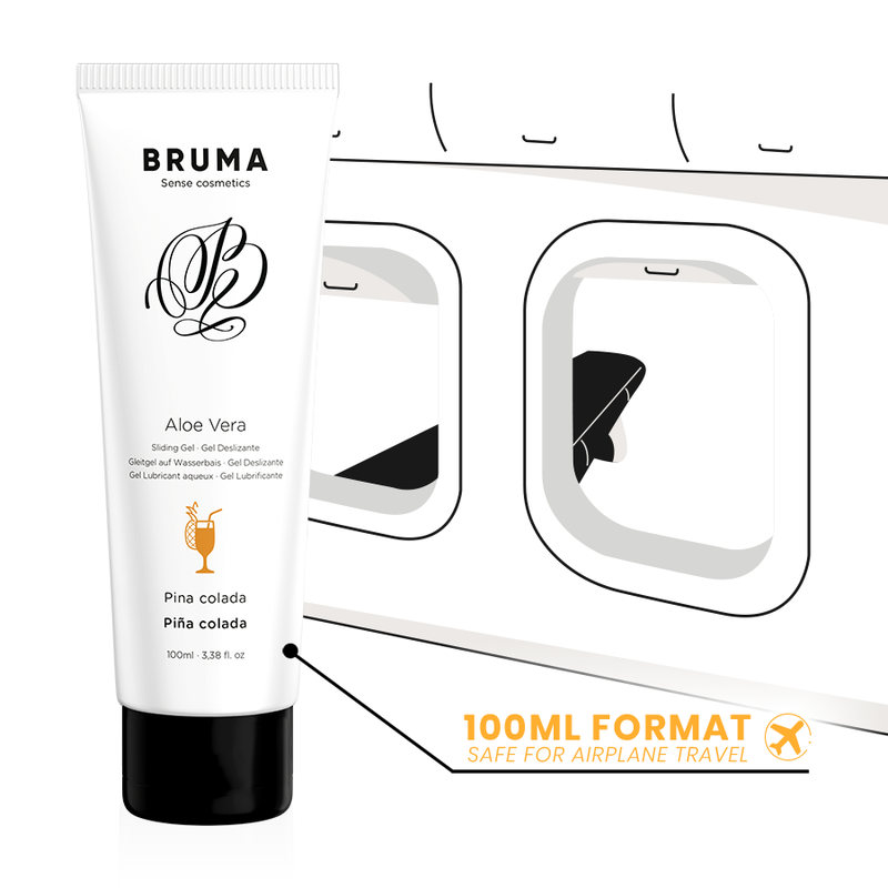 BRUMA - GEL SCORREVOLE ALOE VERA GUSTO PINA COLADA 100 ML – Con sapori deliziosi – foto 5