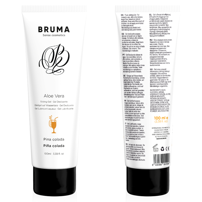 BRUMA - GEL SCORREVOLE ALOE VERA GUSTO PINA COLADA 100 ML – Con sapori deliziosi
