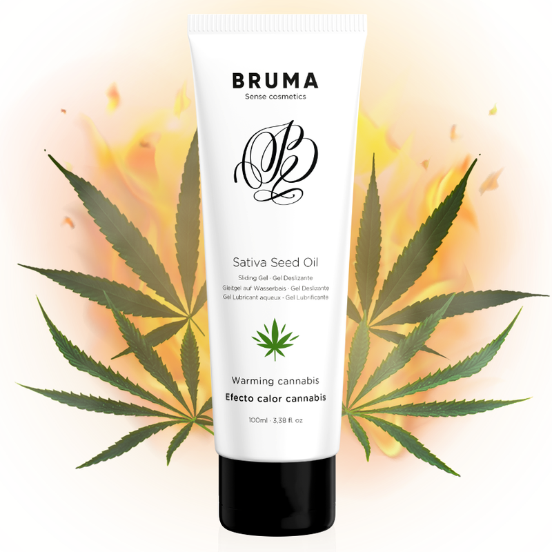 BRUMA - GEL SCORREVOLE ALL''OLIO DI SEMI DI SATIVA SCALDANTE GUSTO CANNABIS 100 ML – Effetto calore – foto 3