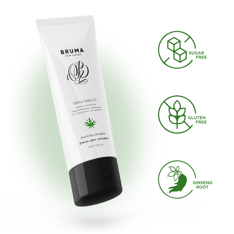 BRUMA - GEL SCORREVOLE ALL''OLIO DI SEMI DI SATIVA SCALDANTE GUSTO CANNABIS 100 ML – Effetto calore – foto 4