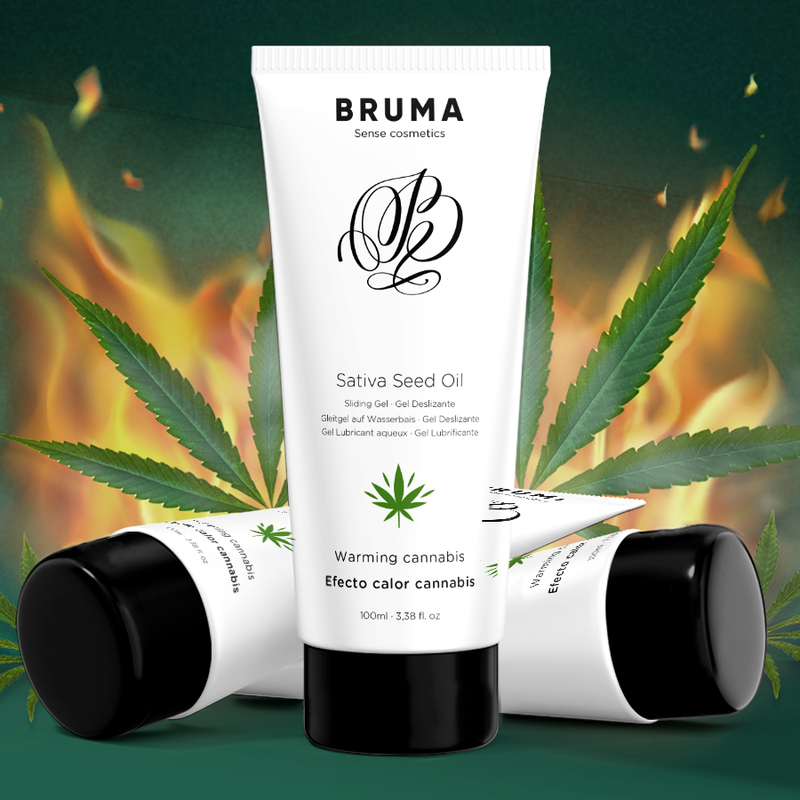 BRUMA - GEL SCORREVOLE ALL''OLIO DI SEMI DI SATIVA SCALDANTE GUSTO CANNABIS 100 ML – Effetto calore – foto 6