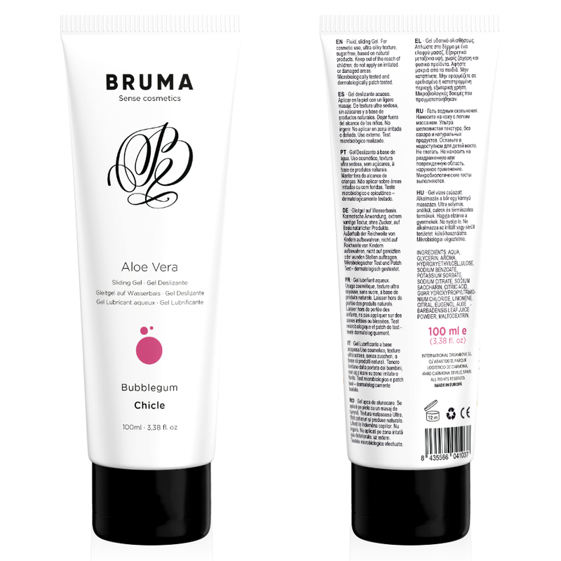 BRUMA - GEL SCORREVOLE ALOE VERA GUSTO BUBBLEGUM 100 ML – Con sapori deliziosi