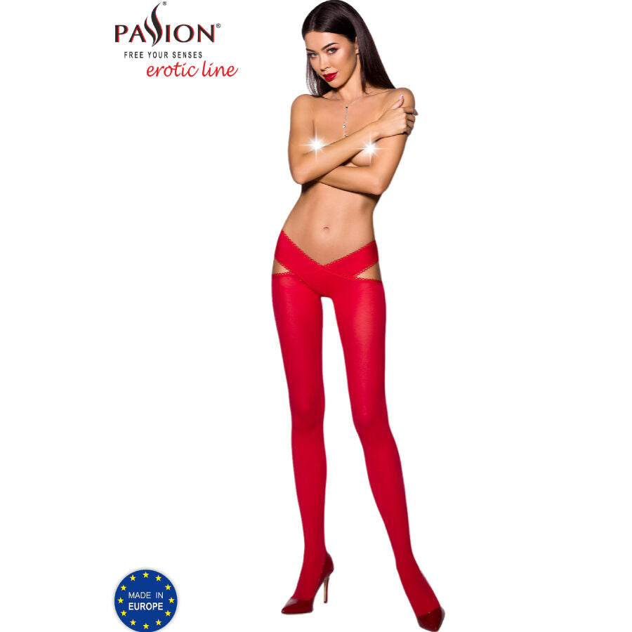 PASSION - COLLANT TIOPEN 005 ROSSO 1/2 60 DEN – Calzini