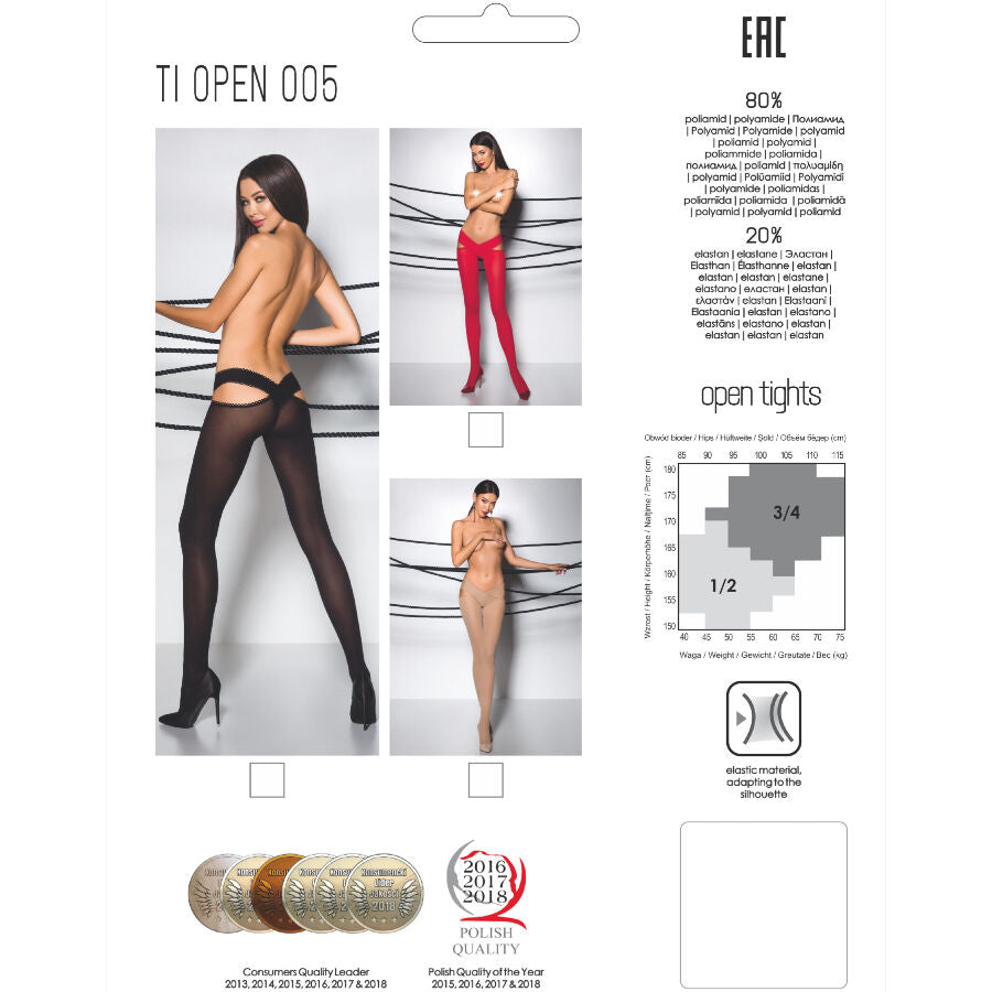 PASSION - TIOPEN 005 COLLANT ROSSO 3/4 60 DEN – Calzini – foto 3