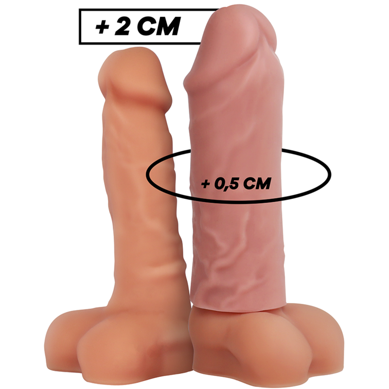 VIRILXL - ESTENSIONE NATURALE DEL PENE IN SILICONE LIQUIDO V3 – Copri pene con estensione