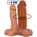 VIRILXL - ESTENSIONE DEL PENE IN SILICONE LIQUIDO V3 MARRONE – Copri pene con estensione