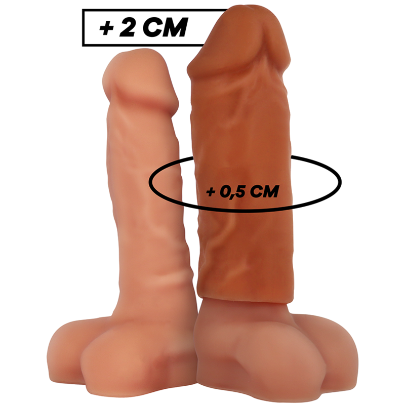 VIRILXL - ESTENSIONE DEL PENE IN SILICONE LIQUIDO V3 MARRONE – Copri pene con estensione