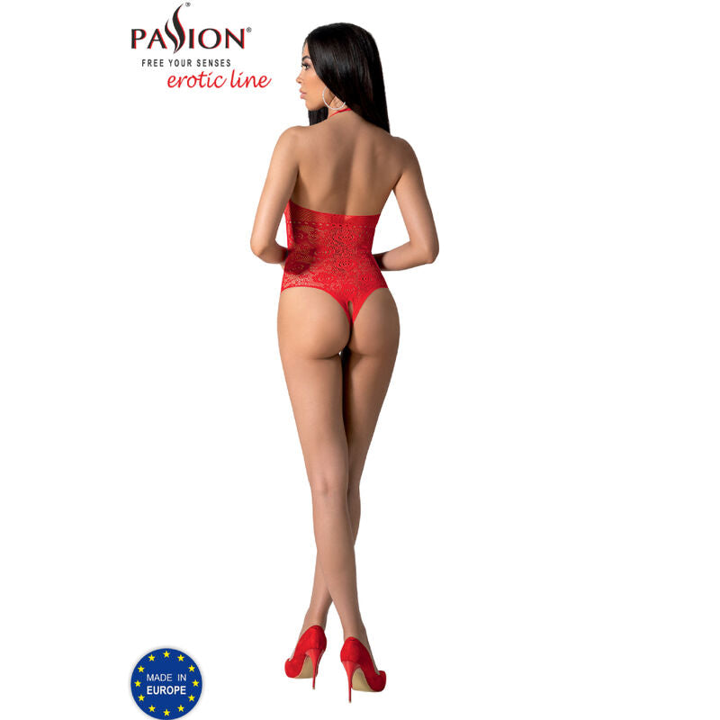 PASSION - BS094 BODYSTOCK ROSSO TAGLIA UNICA – Body senza cavallo – foto 4