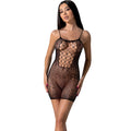 PASSION - BS096 BODYSTOCKING NERO TAGLIA UNICA – Abiti sexy