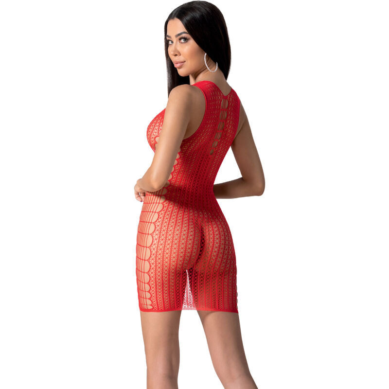 PASSION - BS097 BODYSTOCK ROSSO TAGLIA UNICA – Abiti sexy – foto 2