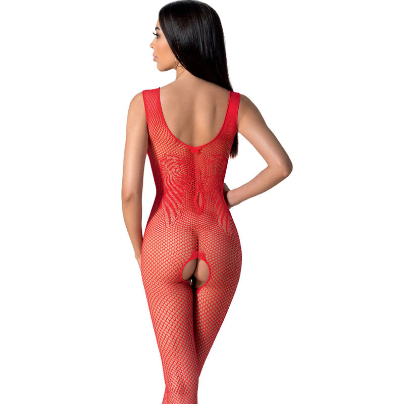 PASSION - BS098 BODYSTOCK ROSSO TAGLIA UNICA – Bodystocking – foto 2