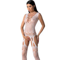 PASSION - BS099 BODYSTOCKING BIANCO TAGLIA UNICA – Bodystocking