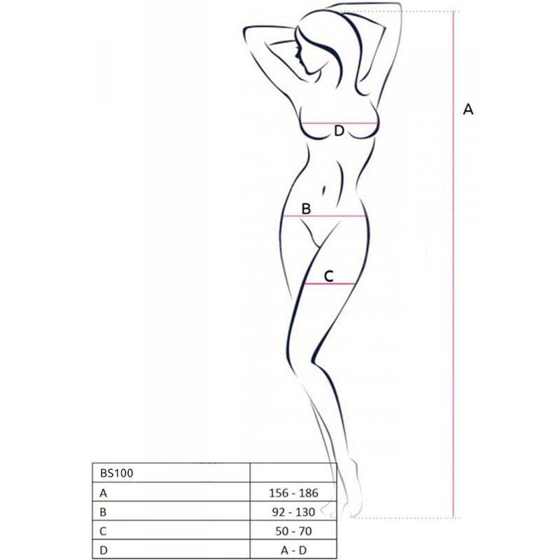PASSION - BODYSTOCKING BS100 ROSSO TAGLIA UNICA – Bodystocking – foto 5