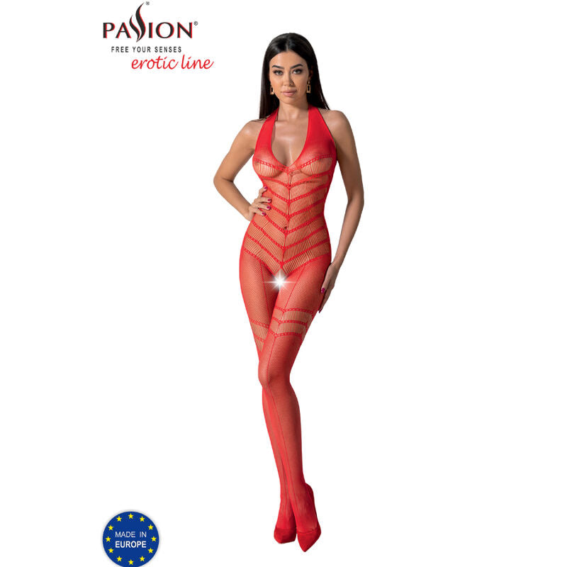 PASSION - BODYSTOCKING BS100 ROSSO TAGLIA UNICA – Bodystocking – foto 3