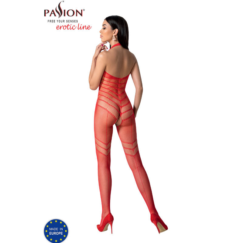 PASSION - BODYSTOCKING BS100 ROSSO TAGLIA UNICA – Bodystocking – foto 4