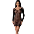 PASSION - BS101 BODYSTOCKING NERO TAGLIA UNICA – Bodystocking