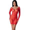 PASSION - BS101 BODYSTOCK ROSSO TAGLIA UNICA – Bodystocking