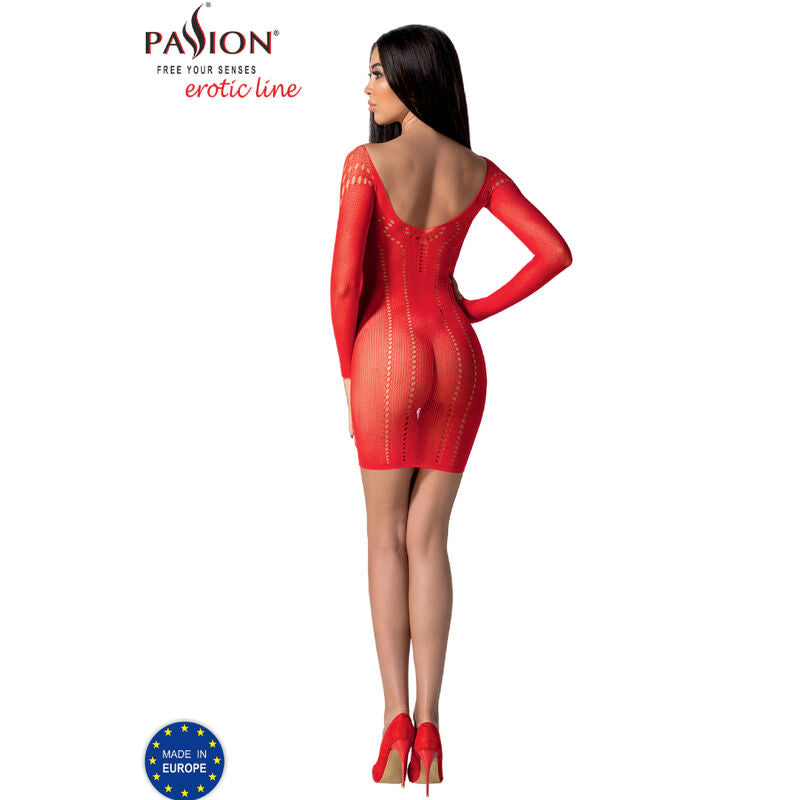 PASSION - BS101 BODYSTOCK ROSSO TAGLIA UNICA – Bodystocking – foto 4