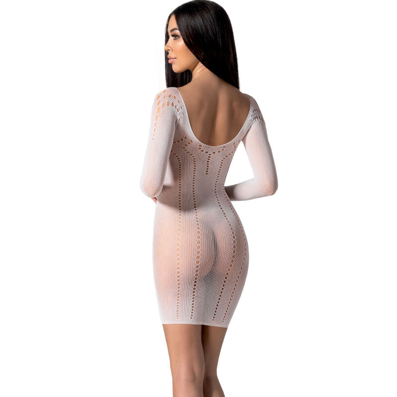PASSION - BS101 BODYSTOCKING BIANCO TAGLIA UNICA – Bodystocking – foto 2