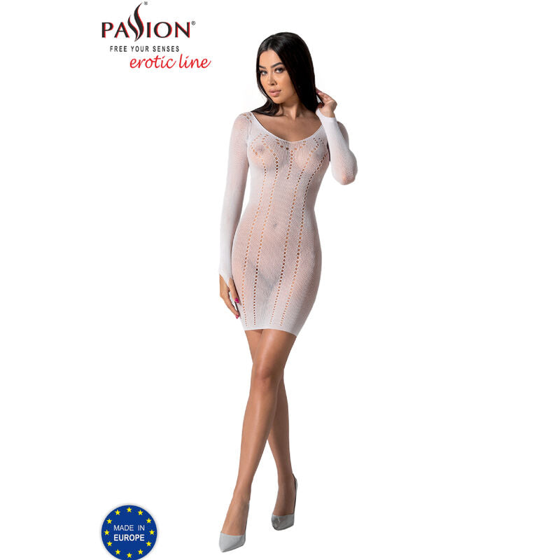 PASSION - BS101 BODYSTOCKING BIANCO TAGLIA UNICA – Bodystocking – foto 3