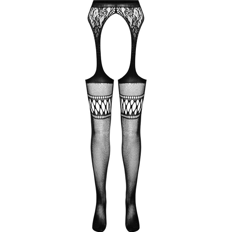 PASSION - S026 COLLANT NERO CON GIARRETTIERA TAGLIA UNICA – Calze giarrettiera – foto 5
