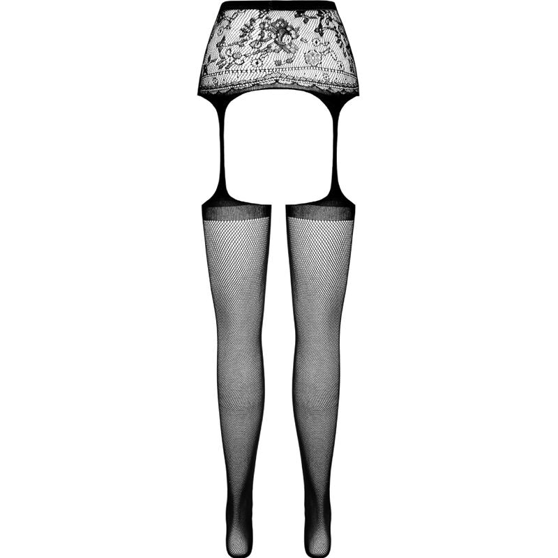 PASSION - S028 COLLANT NERO CON GIARRETTIERA TAGLIA UNICA – Calze giarrettiera – foto 6