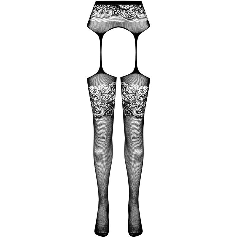 PASSION - S029 COLLANT NERO CON GIARRETTIERA TAGLIA UNICA – Calze giarrettiera – foto 5
