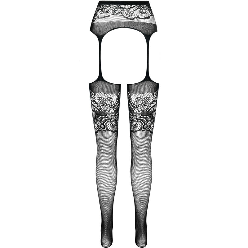 PASSION - S029 COLLANT NERO CON GIARRETTIERA TAGLIA UNICA – Calze giarrettiera – foto 6