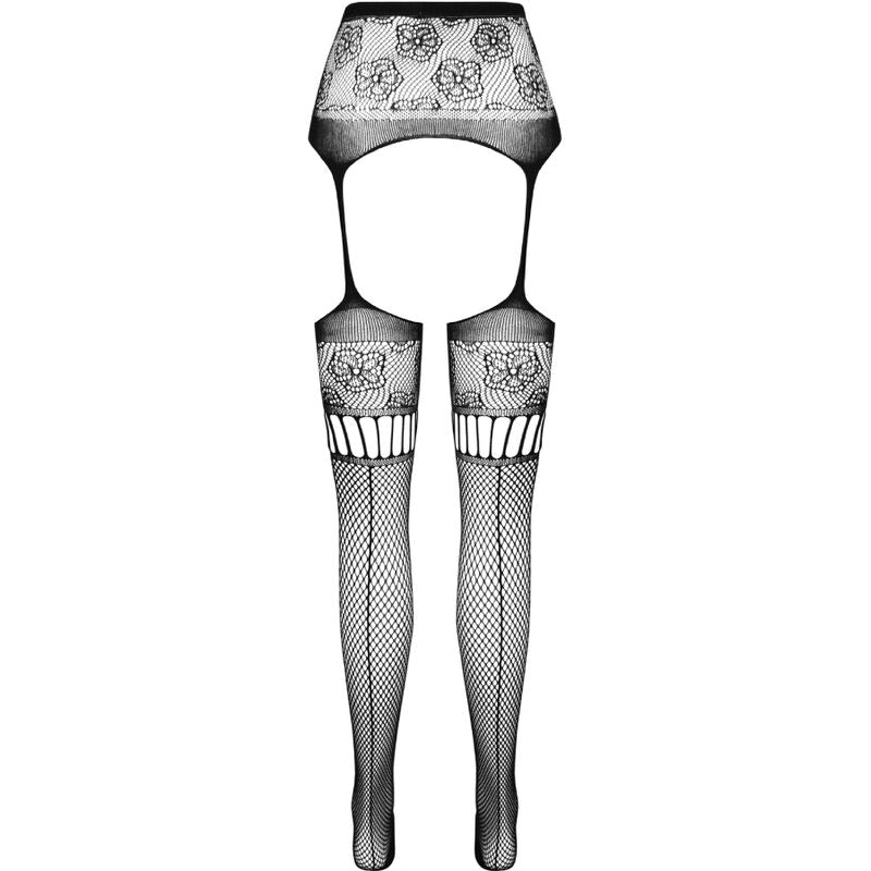 PASSION - S030 COLLANT CON REGGISENO NERO TAGLIA UNICA – Calze giarrettiera – foto 6