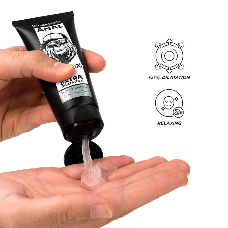 BLACK HOLE - GEL DILATANTE ANALE A BASE D'ACQUA 70 ML – Anali con rilassante – foto 3