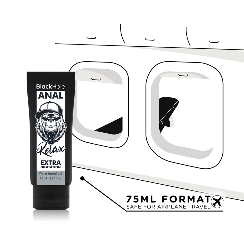 BLACK HOLE - GEL DILATANTE ANALE A BASE D'ACQUA 70 ML – Anali con rilassante – foto 5