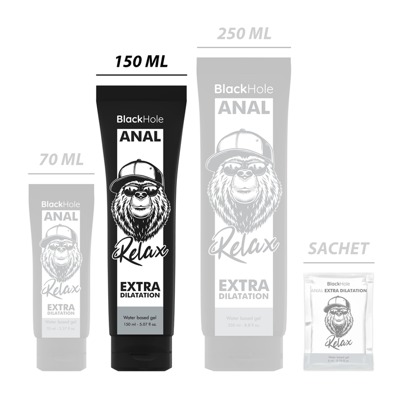 BLACK HOLE - GEL A BASE D'ACQUA DILATAZIONE ANALE 150 ML – Anali con rilassante – foto 2