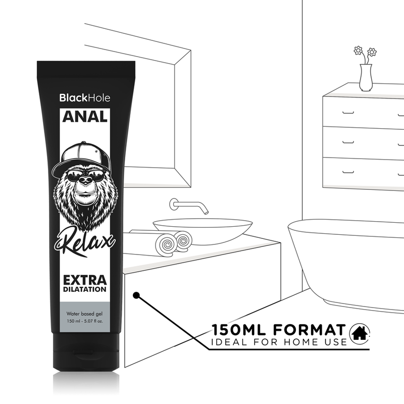 BLACK HOLE - GEL A BASE D'ACQUA DILATAZIONE ANALE 150 ML – Anali con rilassante – foto 5