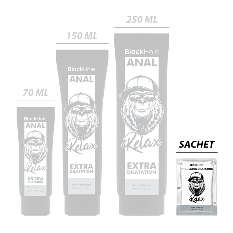 BLACK HOLE - GEL A BASE D'ACQUA EXTRA DILATAZIONE 6 ML MONODOSE – Dose singola – foto 2