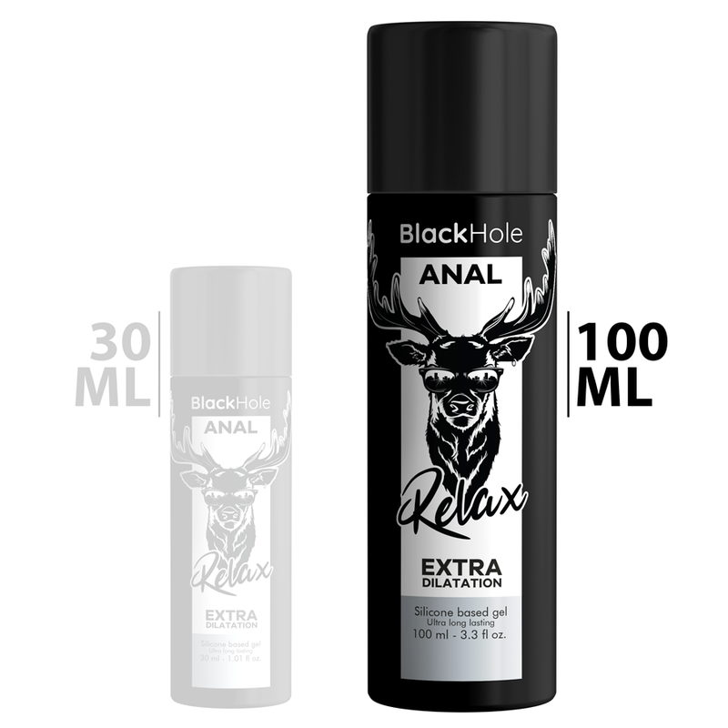 BLACK HOLE - GEL DILATAZIONE ANALE A BASE DI SILICONE 100 ML – Base in silicone – foto 2