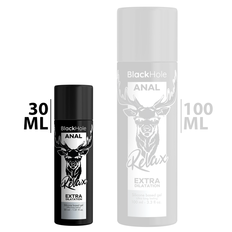 BLACK HOLE - GEL DILATAZIONE ANALE A BASE DI SILICONE 30 ML – Base in silicone – foto 2