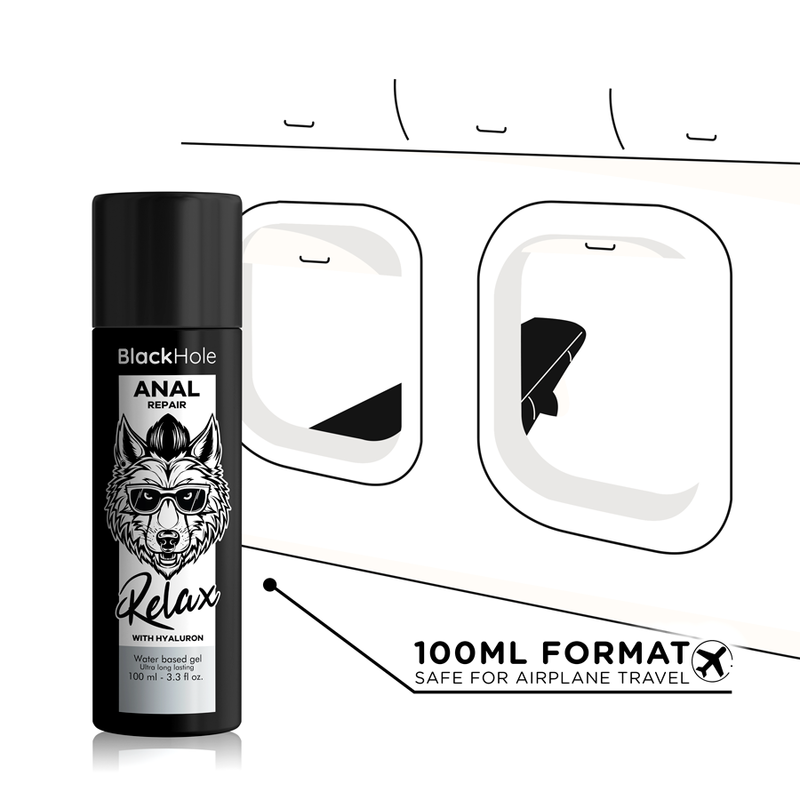 BLACK HOLE - RIPARATORE ANALE A BASE D'ACQUA RELAX CON IALURONICO 100 ML – A base d'acqua – foto 5