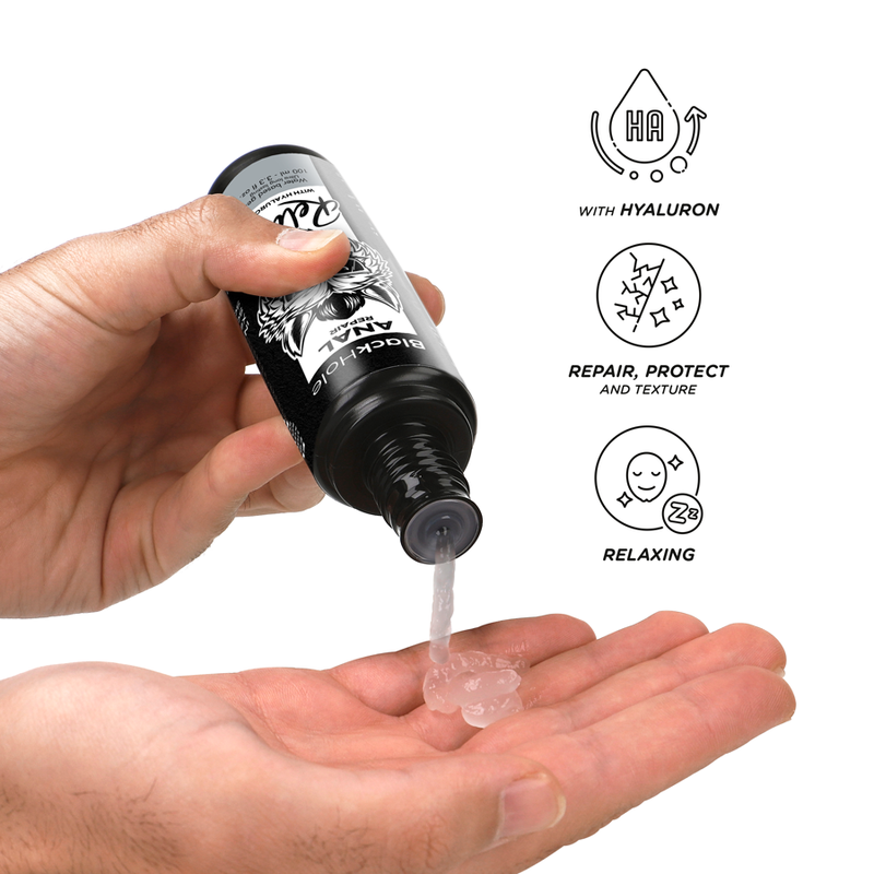 BLACK HOLE - RIPARATORE ANALE A BASE D'ACQUA RELAX CON IALURONICO 100 ML – A base d'acqua – foto 3