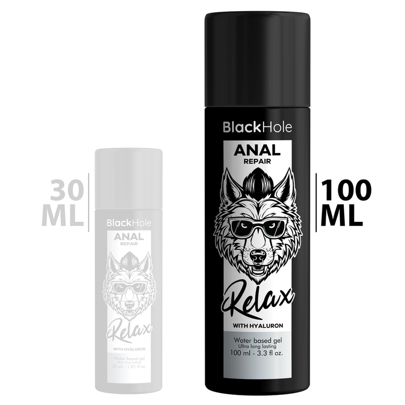 BLACK HOLE - RIPARATORE ANALE A BASE D'ACQUA RELAX CON IALURONICO 100 ML – A base d'acqua – foto 2