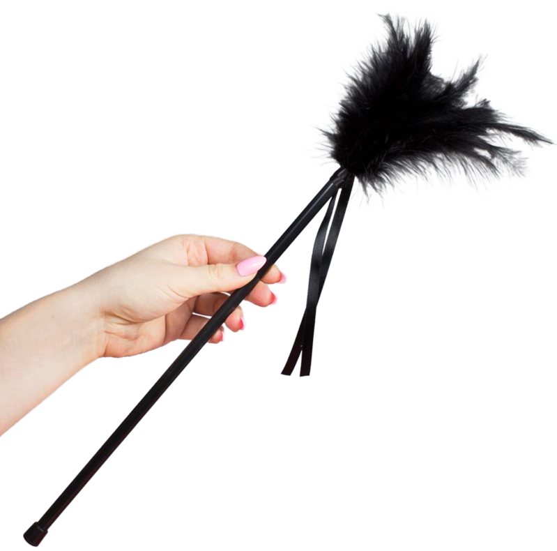 SECRETPLAY - PIUME NERE 40 CM – Boa e piume