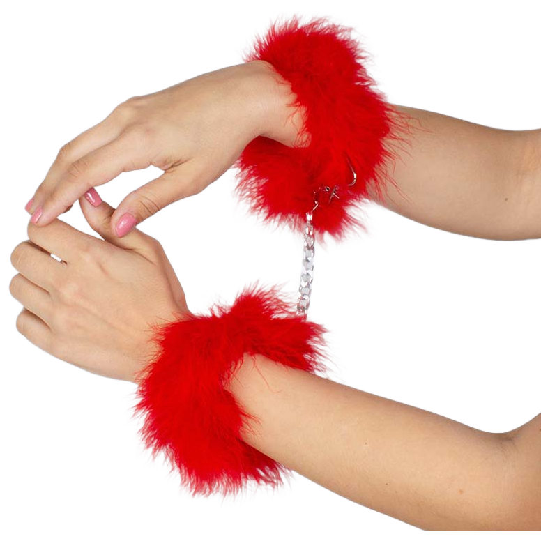 GIOCO SEGRETO - MANETTE MARABOU ROSSO – Mogli