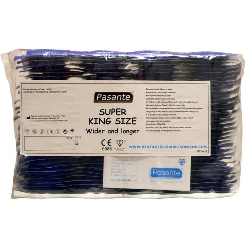 PASANTE - PRESERVATIVI TAGLIA SUPER KING BAG 144 UNIT – Taglia XL (grande) – foto 3