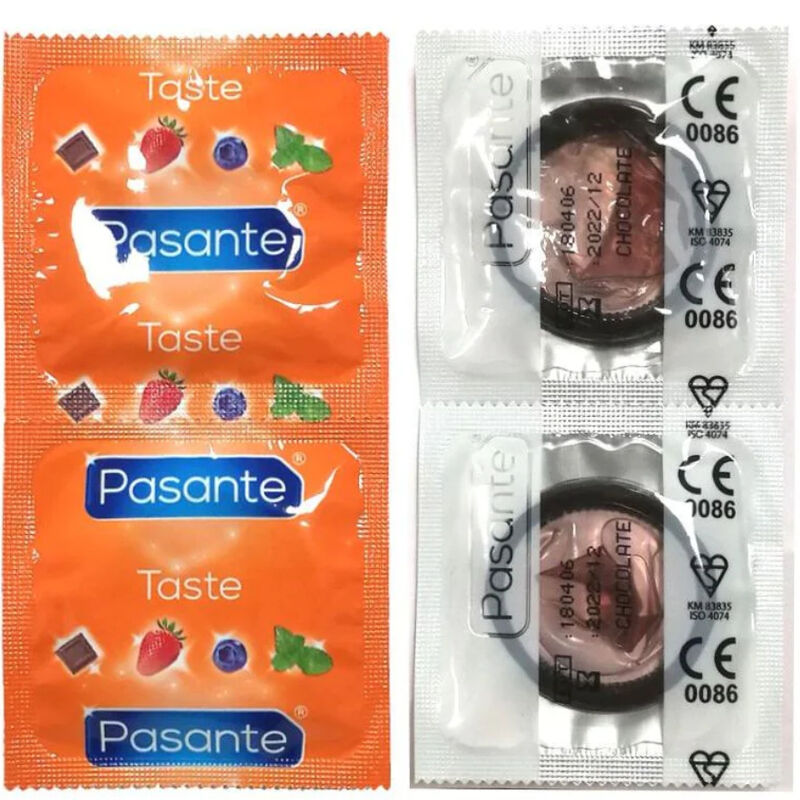 PASANTE - PRESERVATIVI AL GUSTO CIOCCOLATO BORSA TENTAZIONE 144 UNIT – Profumo