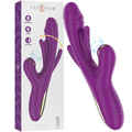 INTENSE - ATENEO VIBRATORE MULTIFUNZIONE RICARICABILE 7 VIBRAZIONI CON LINGUA OSCILLANTE E ASPIRAZIONE VIOLA – Stimolatore d'aria con vibrazione