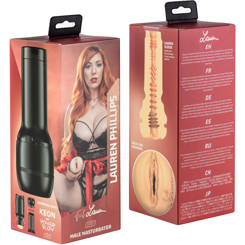 KIIROO - COLLEZIONE FEEL LAUREN PHILLIPS STARS STROKERS COMPATIBILI CON POWERBLOW – Stelle porno vagine