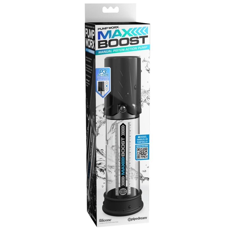 PUMP WORX - MAX BOOST NERA – Pompa per l'ingrandimento del pene – foto 5