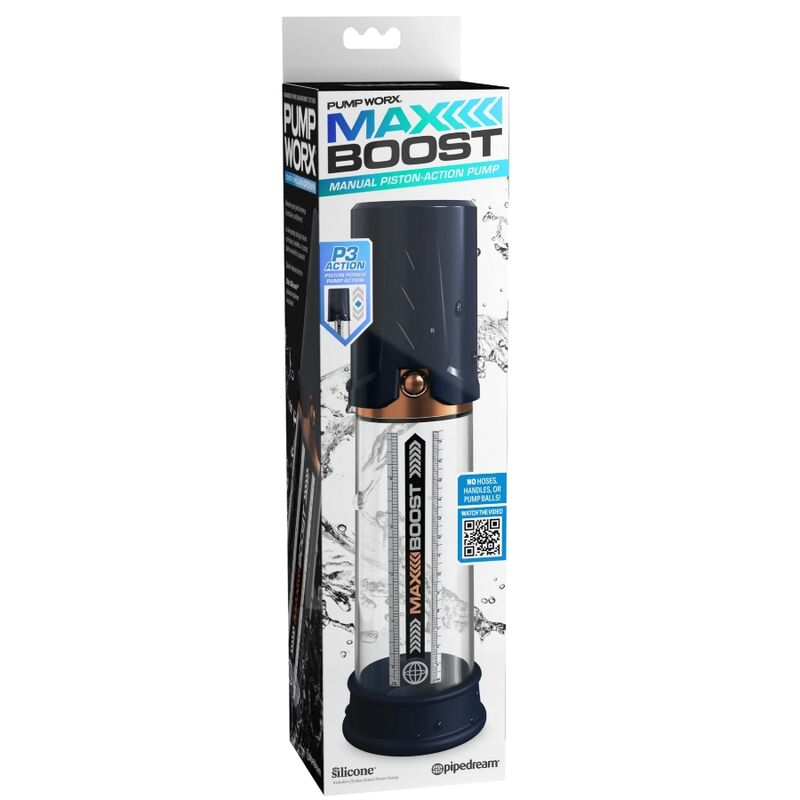 PUMP WORX - MAX BOOST BLU – Pompa per l'ingrandimento del pene – foto 6