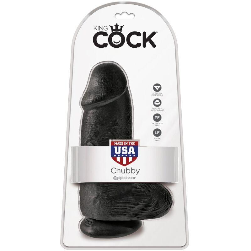 KING COCK - PENE REALISTICO PASSODATO 23 CM NERO – Dildo strapon – foto 6